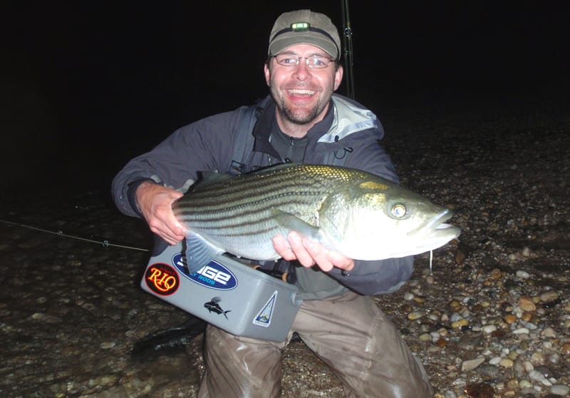 Striped Bass New York: June 2009 Striper on the night tide sand eel bite