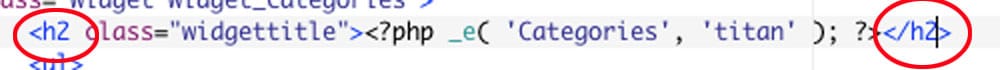 Editing sidebar.php